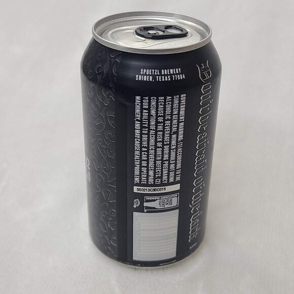 Shiner Black Lager Empty Beer Can Bottom Opened Spoetzl Brewery Texas - Picture 9 of 9